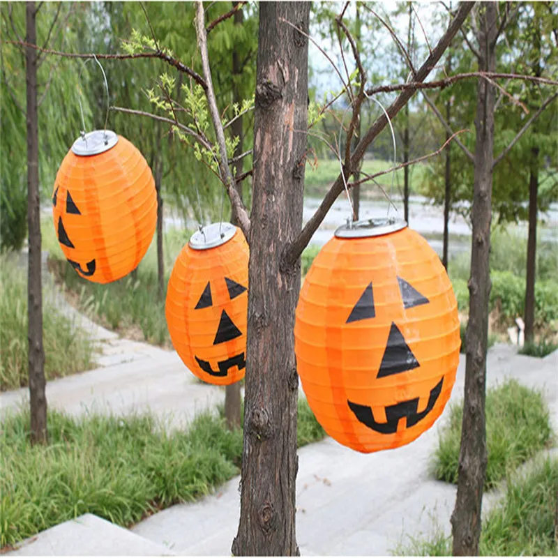 Goedkoop 30Cm Zonne-energie Chinese Lantaarn Led Licht Pompoen Lantaarn Waterdicht Voor Wedding Party Garden Halloween Kerst