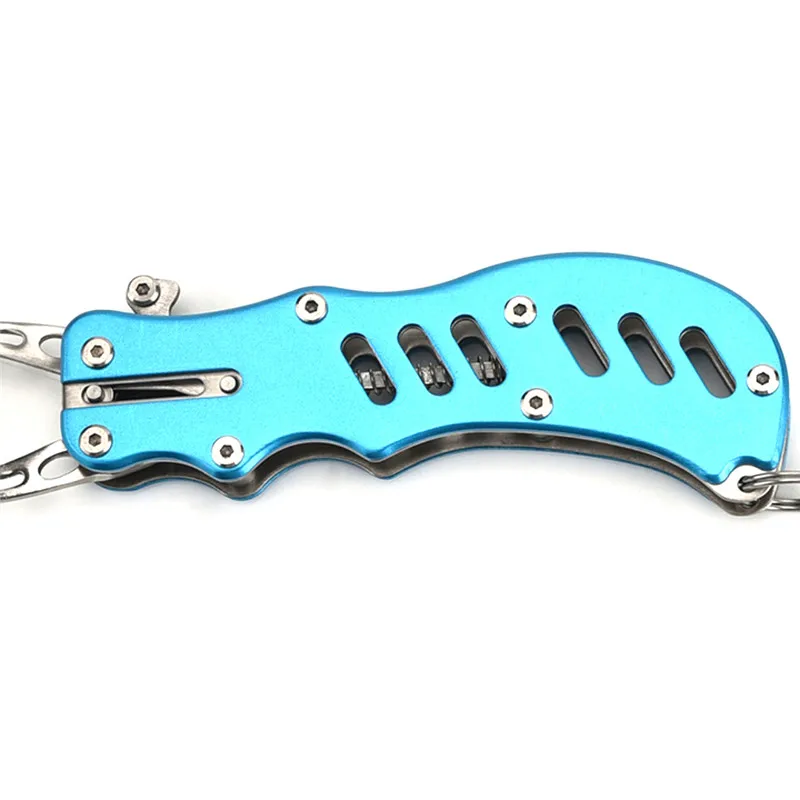 

Anti-rust Fishing Lip Grips Multifunction Fish Controller Gripper Stainless Steel Fishing Pliers Clamp With Lanyard Fishing Tool