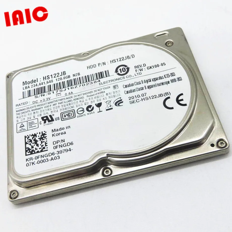 

Новинка, жесткий диск 1,8 дюйма 120 Гб CE/ZIF HS122JB для ноутбука XT1 2510P 2710P VGN-TZ, замена MK1011GAH MK1214GAH MK8009GAH