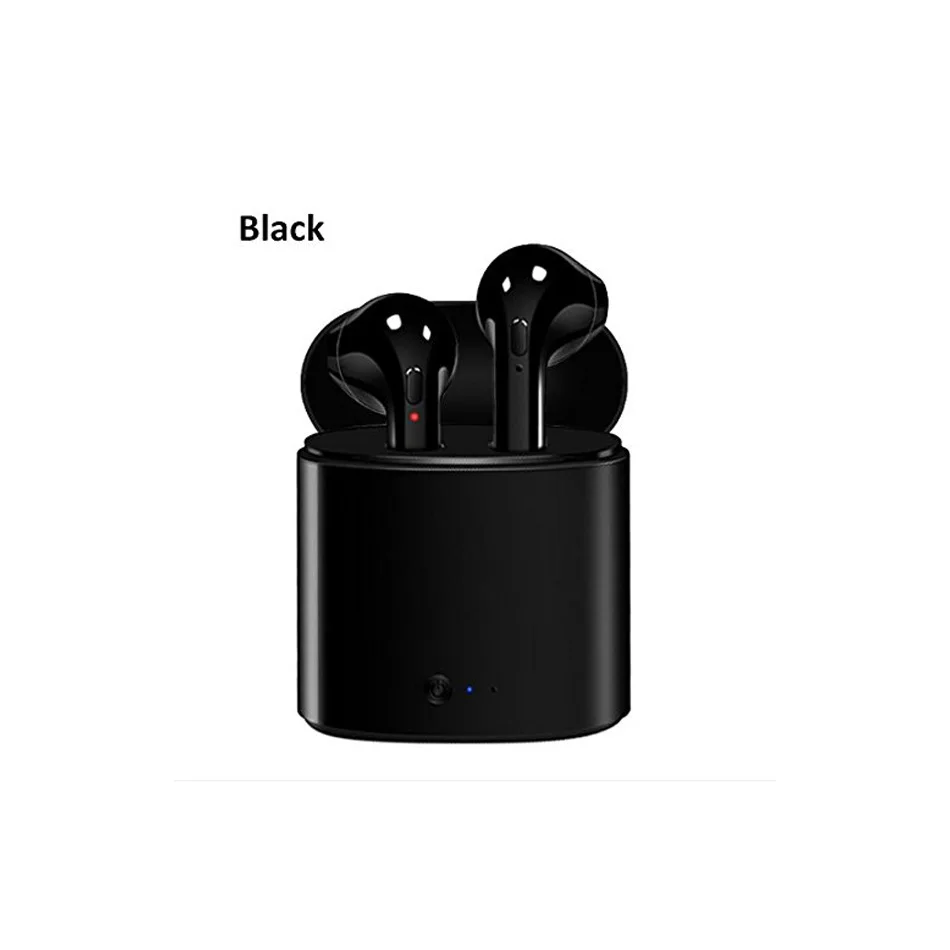 i7s Black I10 TWS 5,0 беспроводные наушники Bluetooth наушники 3D HD стерео наушники i7s tws игровая гарнитура с двойным микрофоном для apple phone - Цвет: i7s Black