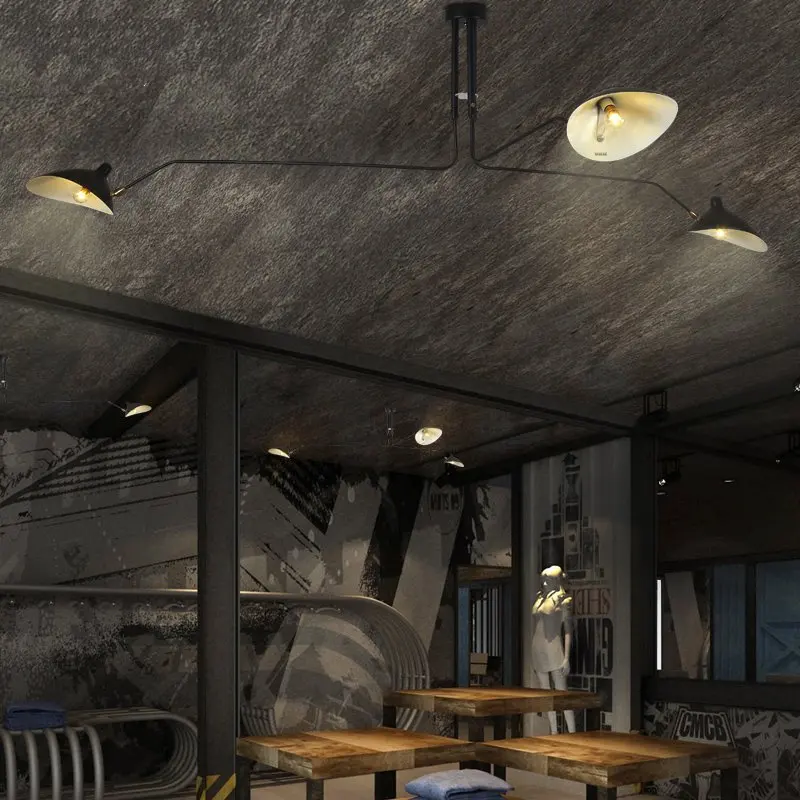 $216.38 Modern DaWn Spider Serge Mouille Ceiling Lights for Living Room Bedroom Lamp Hanging Luminaire Home Lighting Fixtures Art Deco