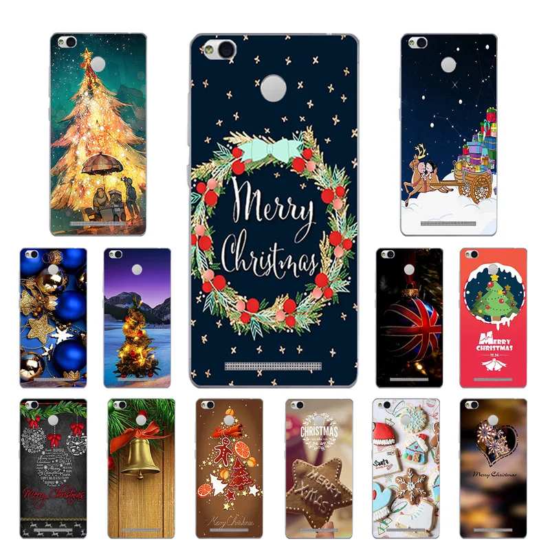 for Coque Xiaomi Redmi 3S Case Cover 5.0 Merry Day Printing TPU Silicone 3 Pro Hongmi S |