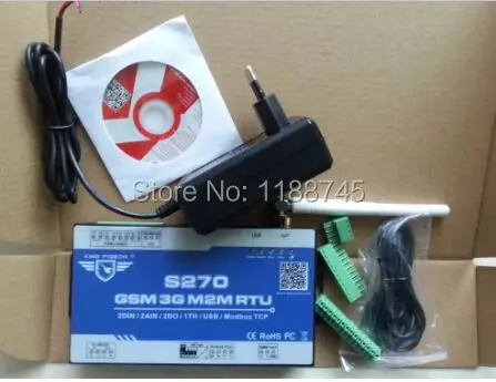 GSM M2M RTU дистанционный мониторинг температуры хьюмидонная сигнализация SMS GPRS S270