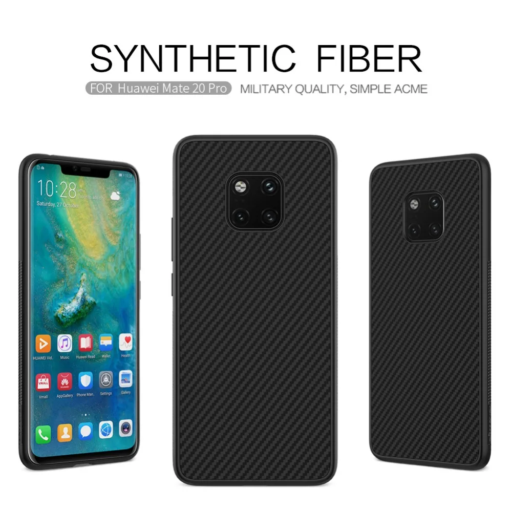 Для Huawei Mate 30 mate pro чехол Nillkin из синтетического волокна для 20 жесткое углеродное
