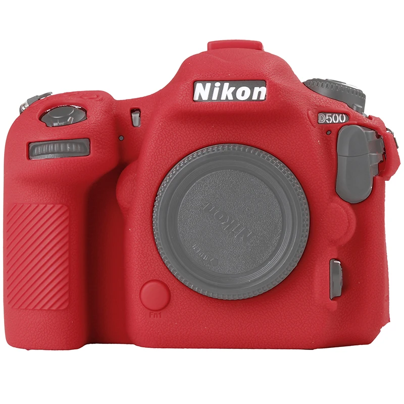 Защитный чехол для камеры Nikon D500 мягкий силиконовый с текстурой личи защитный |