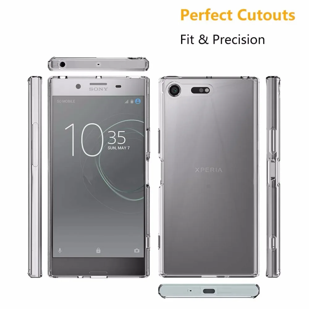 Чехол для SONY Xperia XZ Premium XZ2 2 ударопрочный Прозрачный жесткий чехол задней панели