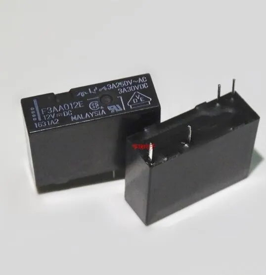 ; набор из 10 шт. реле F3AA005E F3AA005 F3AA012E F3AA012 F3AA024E F3AA024 5VDC 12VDC 24VDC 4Pin 5A 250VAC