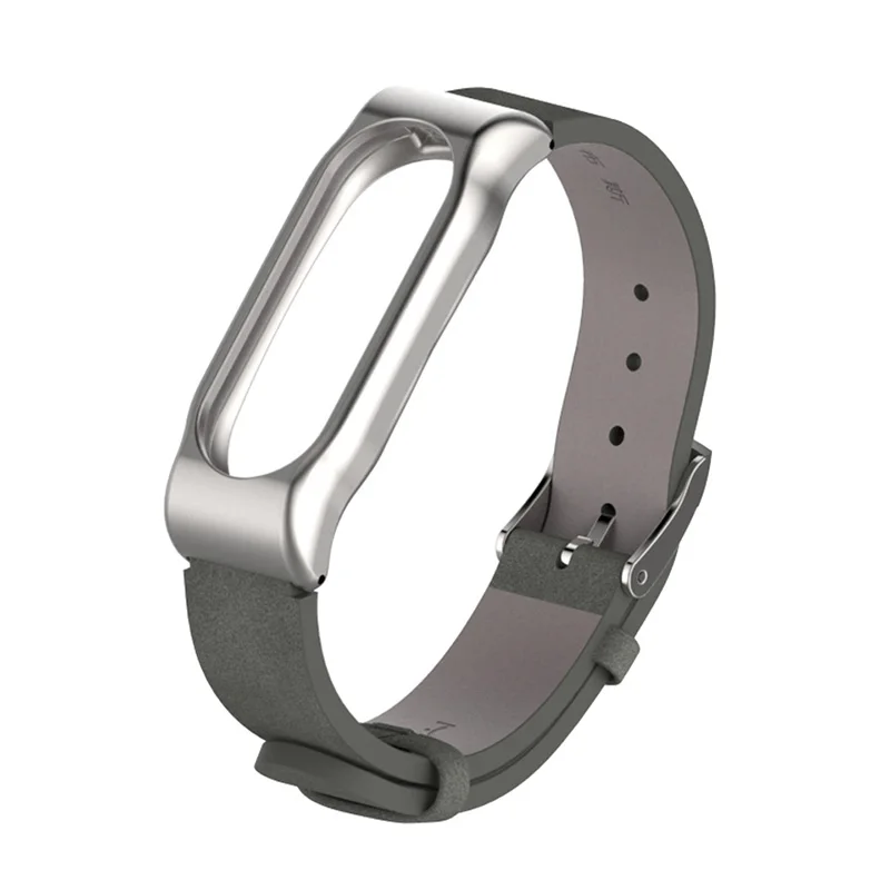 New PU gray Ремешок mi jobs из искусственной кожи для Xiaomi mi Band 2 ремешок для mi band 2 Смарт-часы браслет Безвинтовой браслет mi band 2 ремешок Correa - Цвет: New PU gray