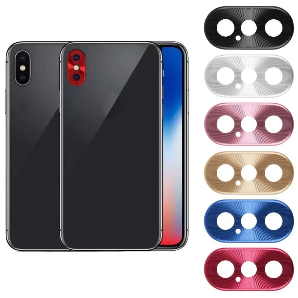 ECos металлическая крышка Задняя объектива камеры защитный чехол для iPhone X/XS