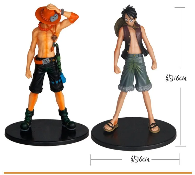 MCR NEW Anime One Piece 16cm 2pcs/set 2 Years Later Luffy VS Ace with Box PVC Action Figure Toys Dolls | Игрушки и хобби