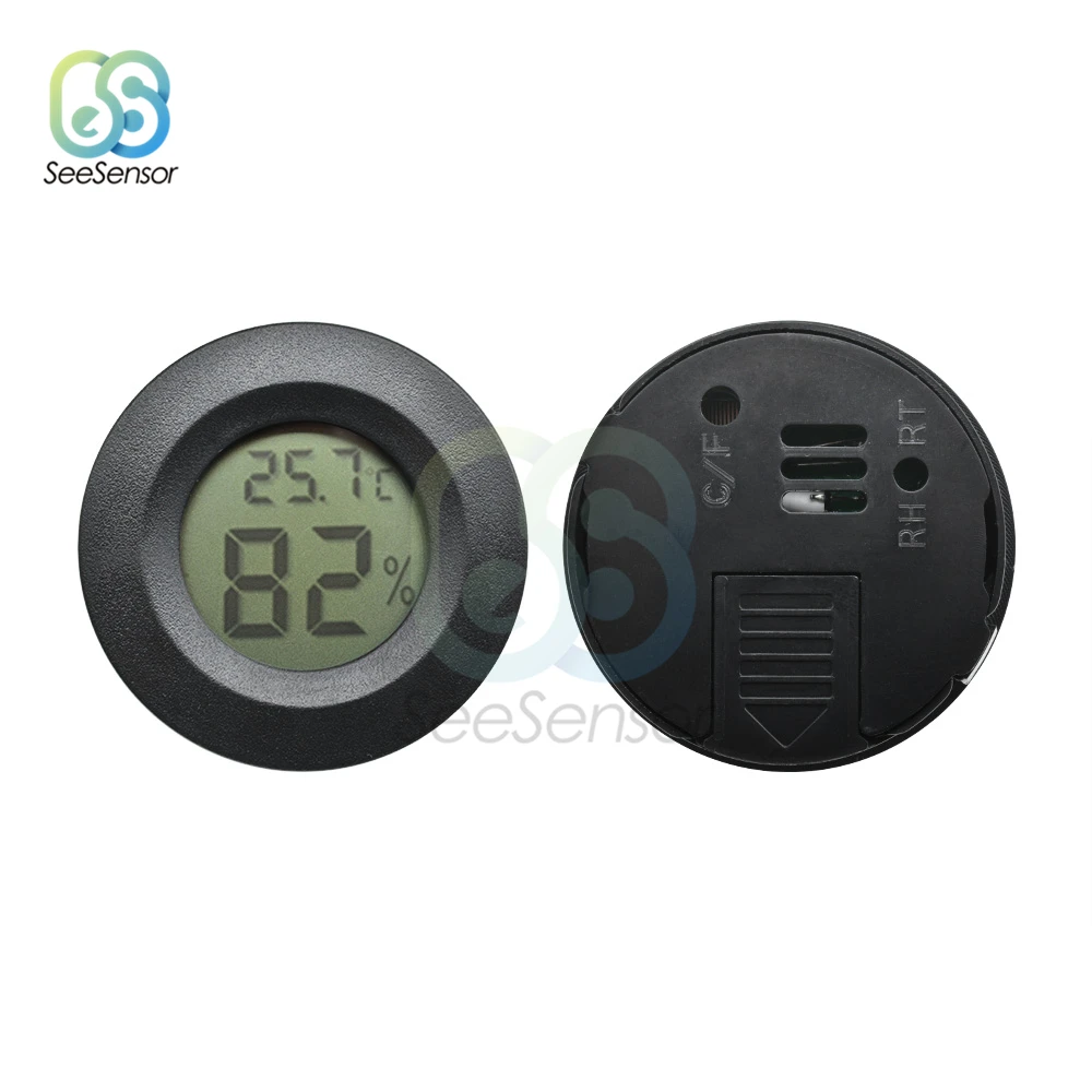 Mini Digital LCD Thermometer Convenient Temperature Sensor Humidity Meter Hygrometer Gauge Refrigerator Aquarium Monitoring | Инструменты