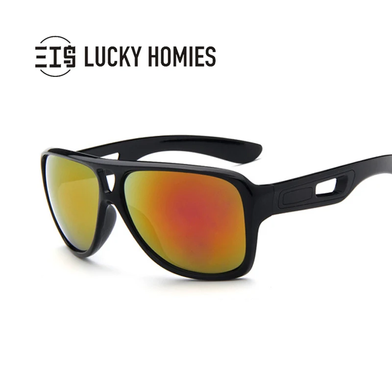 Fashion Sunglasses Men women Driving Mirrors Coating Points Black Frame Eyewear Male Sun Glasses | Аксессуары для одежды