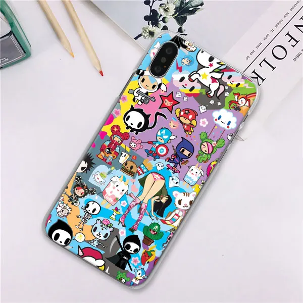 Японский Tokidoki чехол для телефона s для Apple iPhone 7 8 Plus 6 6s Plus X XS XR XS MAX 5 5S чехол для телефона Coque - Цвет: 14