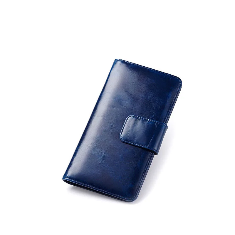 fashion women wallet genuine leather oil wax purse men evening bag vintage new design colors | Багаж и сумки