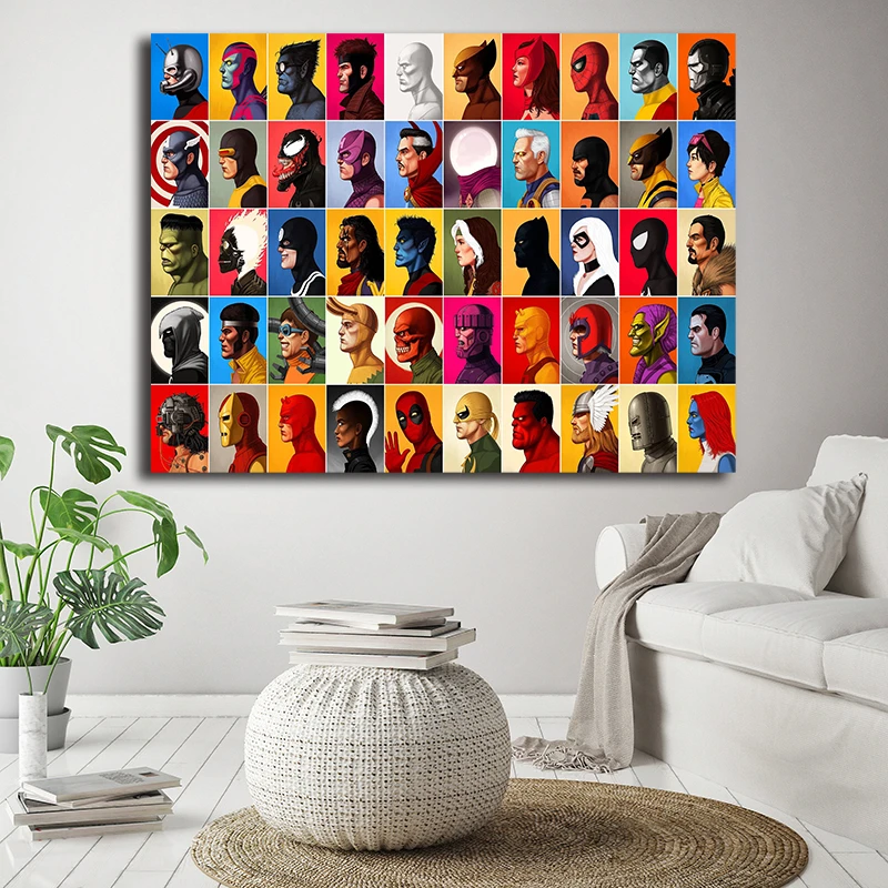Marvel Comics коллекция холст картина маслом постер настенное искусство HD изображение
