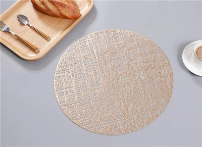 4pcs 4 шт. подстилки для стола, Сельский полый коврик, круглые обеденные подстилки, столовая посуда, подстаканник, украшение для домашнего стола и аксессуары - Цвет: 4pcs