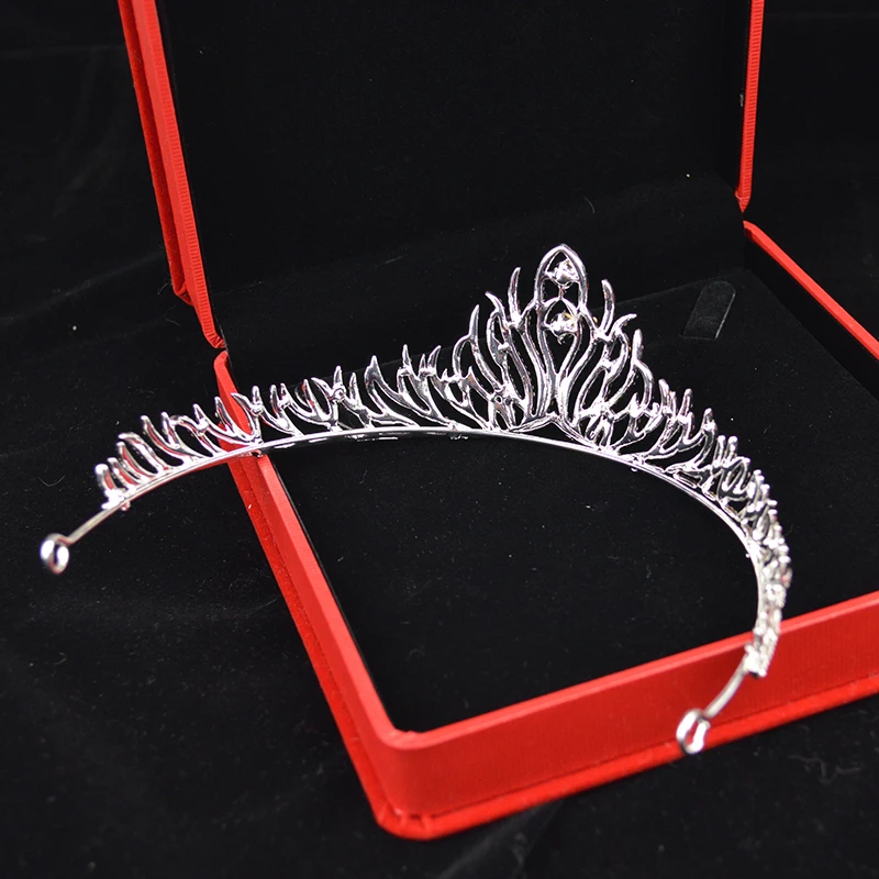 FMSWD Silver Rhinestone Crown For Beloved Girl Handmade Bride Wedding Headdress Birthday Party Hair Accessories | Украшения и