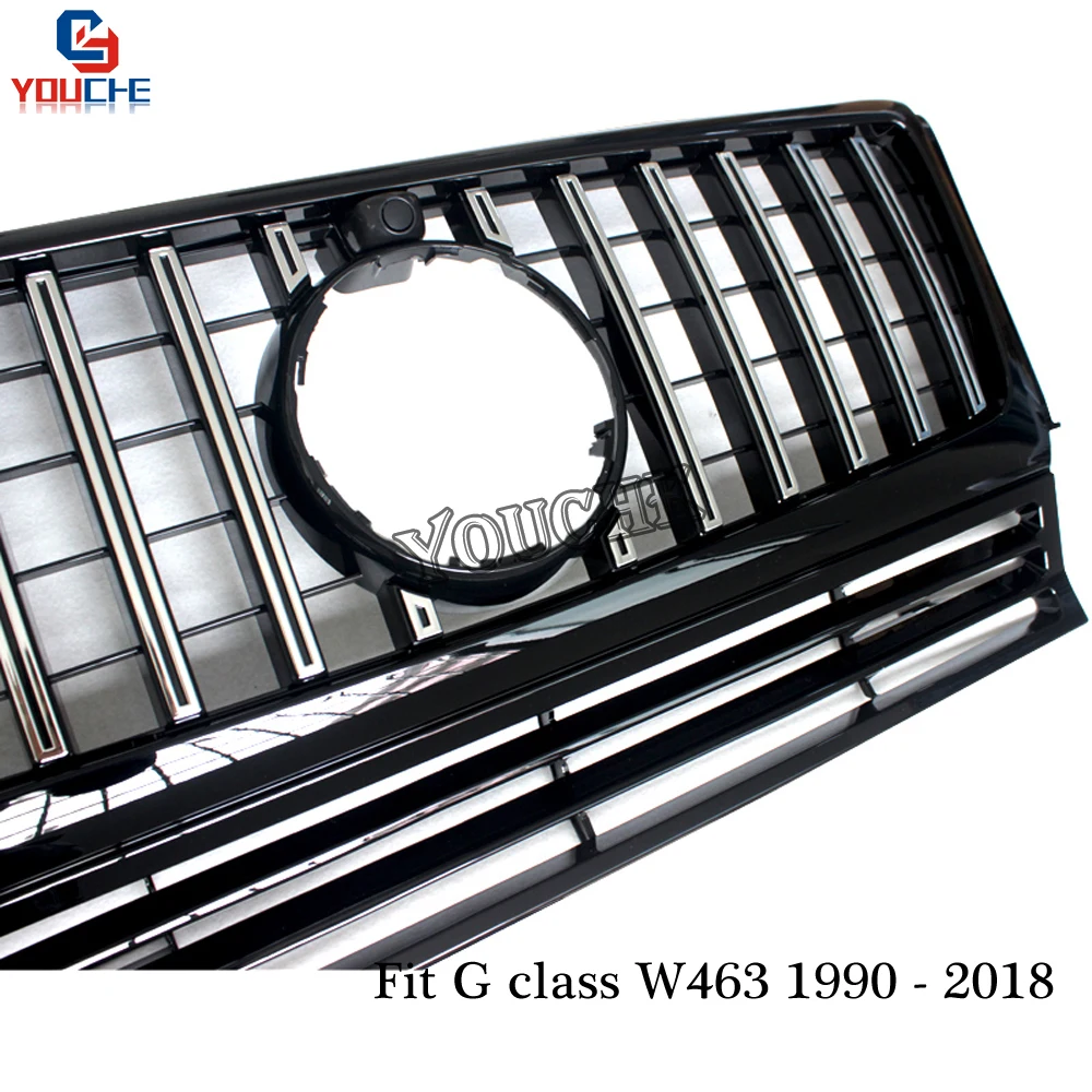 W463 GT стиль для Mercedes G Class G350 G400 G500 G550 1990 2018 сменный гоночный передний бампер Гриль GTR