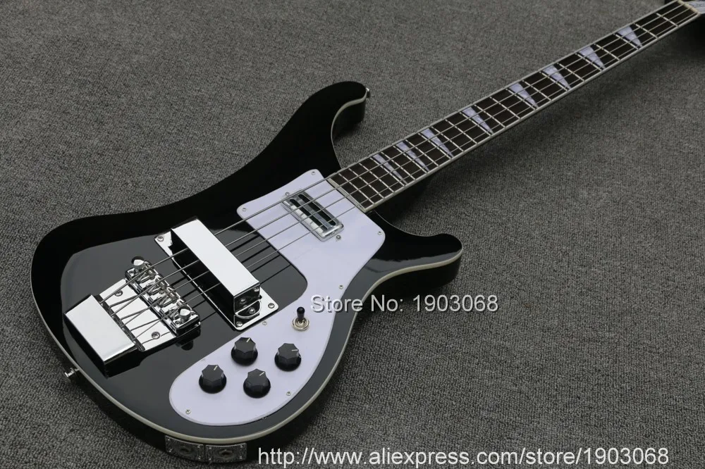 В наличии Рик 4003 Модель Ricken 4 струны для электрической бас-гитары Гитары в черный