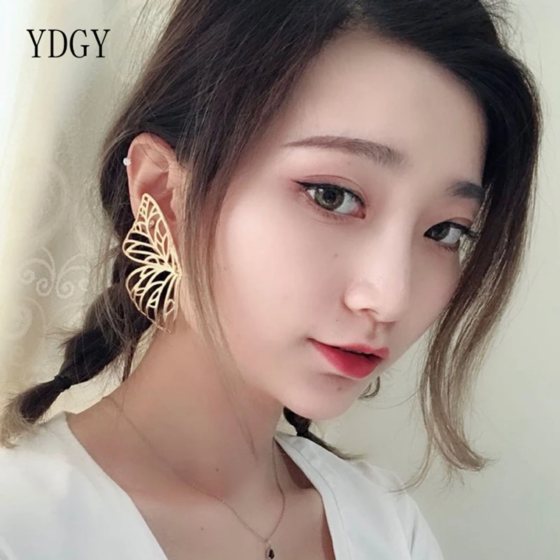YDGYde полые модные украшения для женщин с большим крылом ювелирные