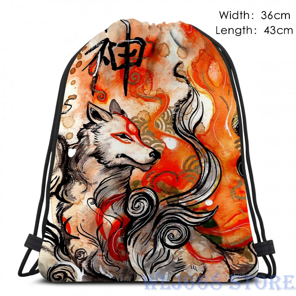 Сумка через плечо с забавным графическим принтом женский рюкзак Okami Amaterasu (2) на