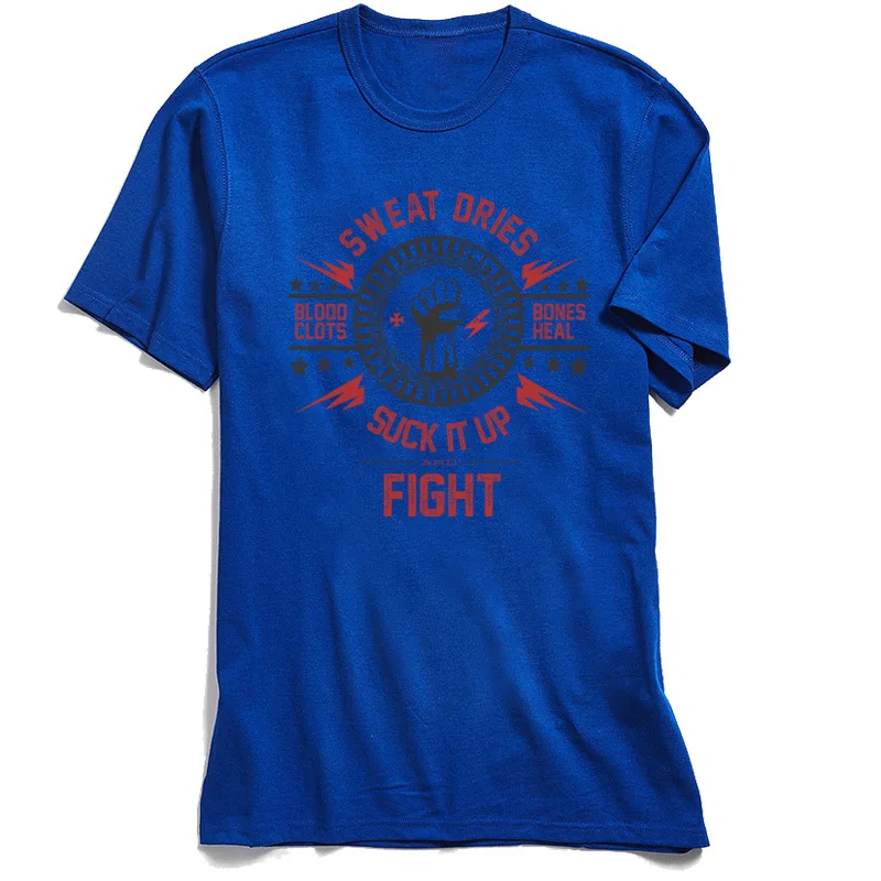 Мужская футболка с надписью Suck It Up Fight 100% хлопок топы принтом Белая Летняя