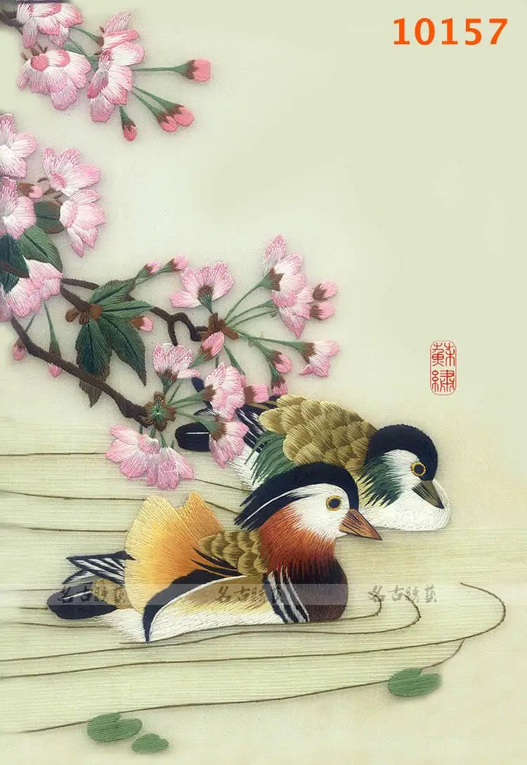 Вышивка Горячая Распродажа Suzhou набор сделай сам панда пион утка МАНДАРИНКА