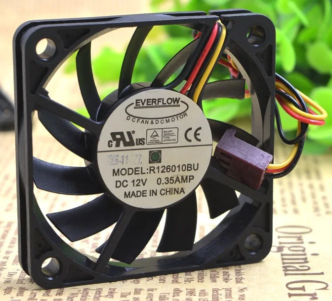 SSEA новый большой вентилятор для охлаждения воздуха EVERFLOW R126010BU 6010 6 см 12 в А двойной