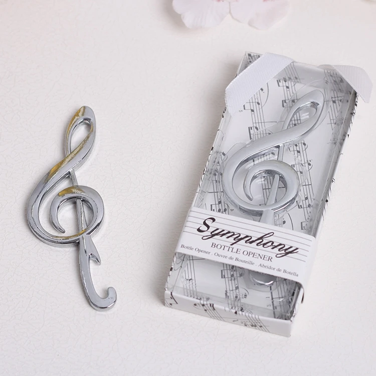 DHL бесплатная доставка уникальные свадебные сувениры Симфония хром открывалка