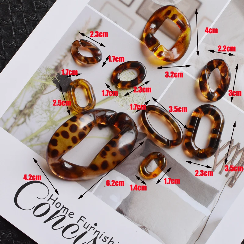 MM FOND 3 см* 5 см вокруг модная сумка акриловая diy части акриловая сумка на плечо круги цепь аксессуар размер ожерелье части
