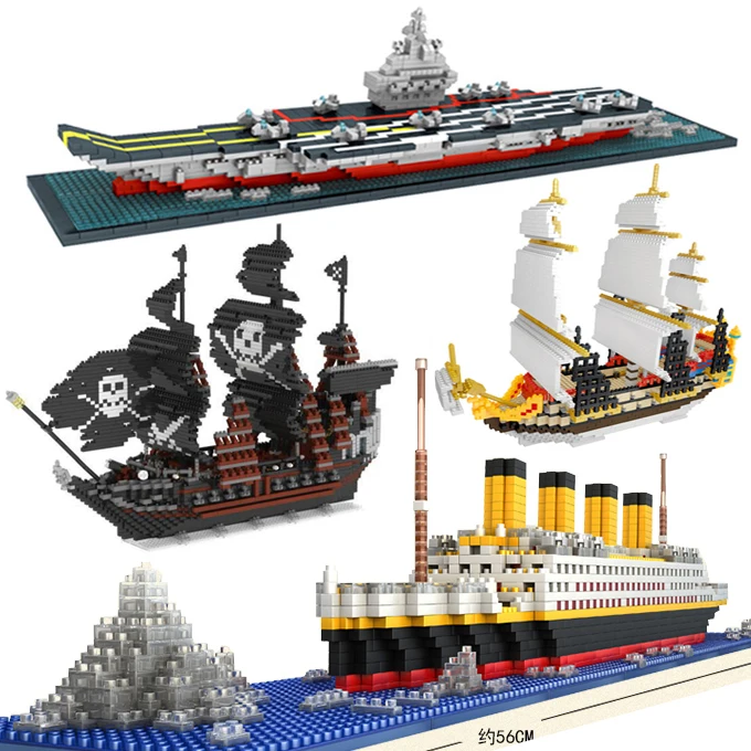 Не совместимый Legoed корабль Титаник RMS блоки здание круиз лодка комплект кирпич