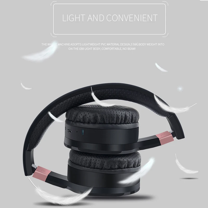 E88 Беспроводной наушники работает спортивный игровая гарнитура Bluetooth с