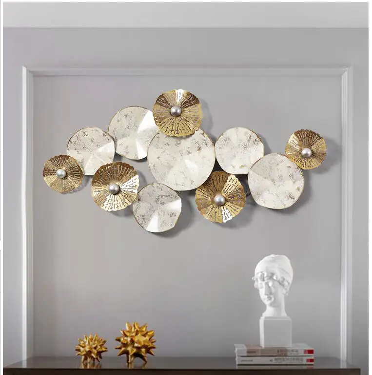 Американская кованая железная настенная подвесная круглая Цветочная поделка