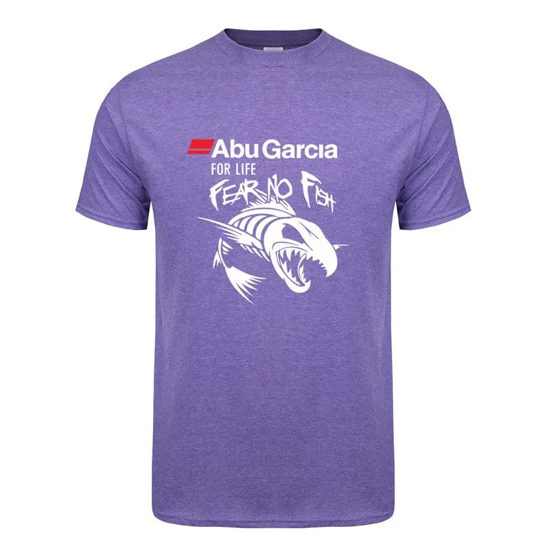 Antique Purple Abu Garcia Fear No Fish футболка мужская с коротким рукавом Хлопок Abu Garcia For Life футболка мужские футболки DS-052 - Цвет: Antique Purple