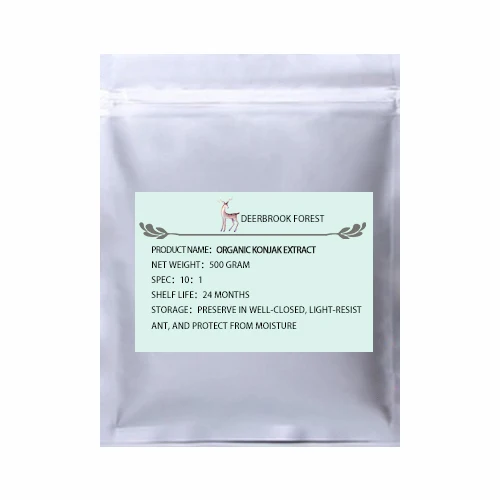 500g(17.65oz) Сертификат USDA и EC органический экстракт konjak 10:1 глюкоманнан - Цвет: 500g(17.65oz)