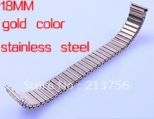 Wholesale 20pcs/lot 18mm stainless steel gold color  Watch Bands-Top quality--WB1803
