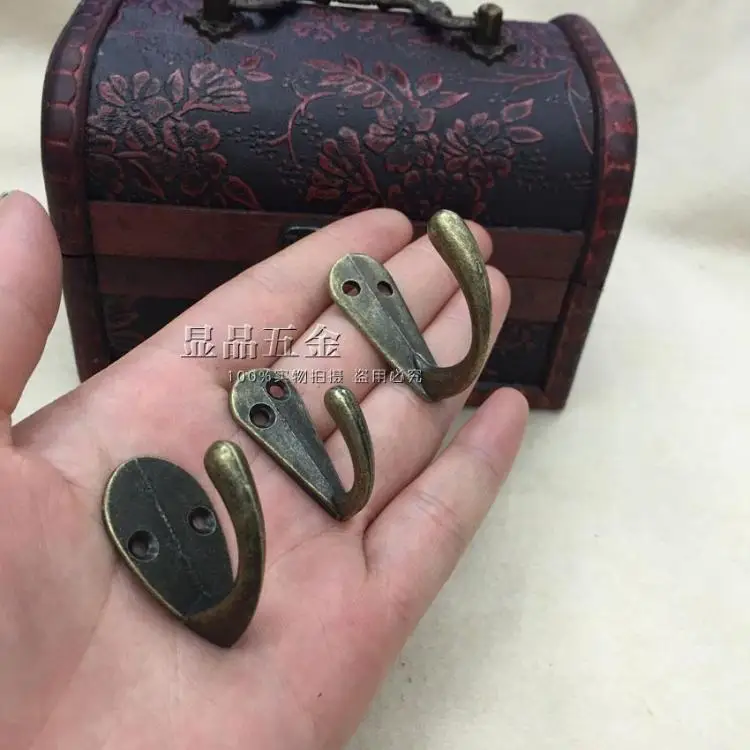 Coathook черная одежда висит крюк один крючок под старину Мебельная фурнитура, Мебель молния