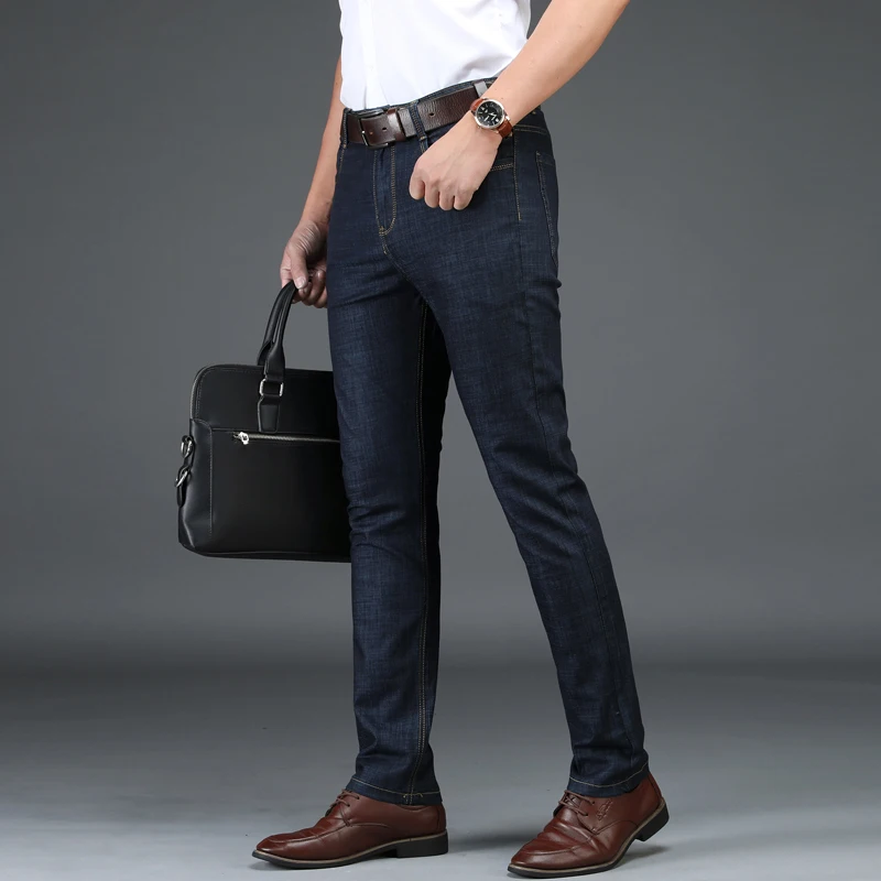 Male Jeans Men Jean Homme Men'S Classic Vetement Peto Vaquero Hombre Biker Denim Pants Man Straight Fashion Slim Fit Distressed