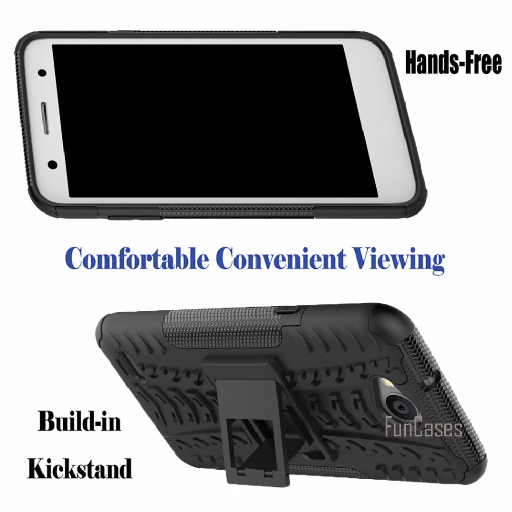 Для LG X power 2 LV7 Fiesta чехол 5 дюймов Гибридный Kickstand Dazzle прочный резиновый Жесткий ПК +