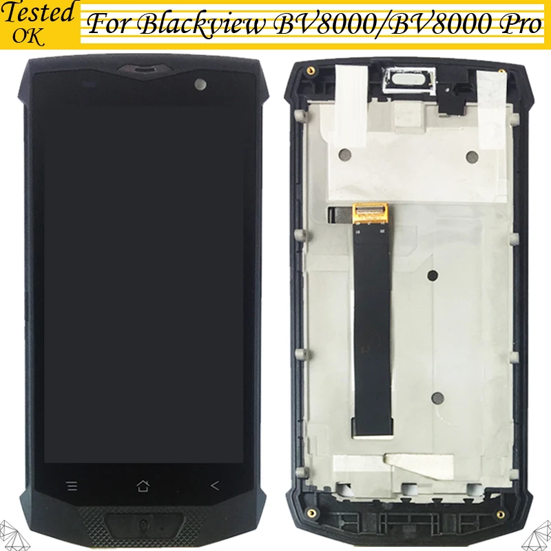 ЖК-дисплей и тачскрин в сборе для Blackview BV8000 Pro 100% тестирование Мобильные телефоны