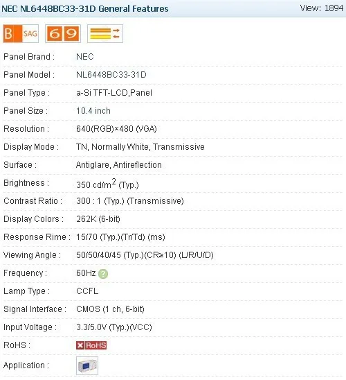 NL6448BC33-31NL6448BC33-31D 10 4 дюймов промышленный ЖК-дисплей A + Класс в наличии проверено |
