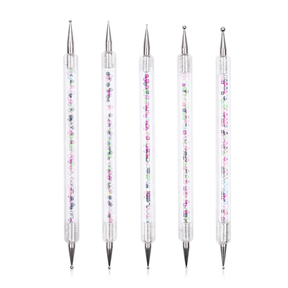 Двусторонняя ручка для ногтей 5 шт./компл. новинка прочные акриловые и