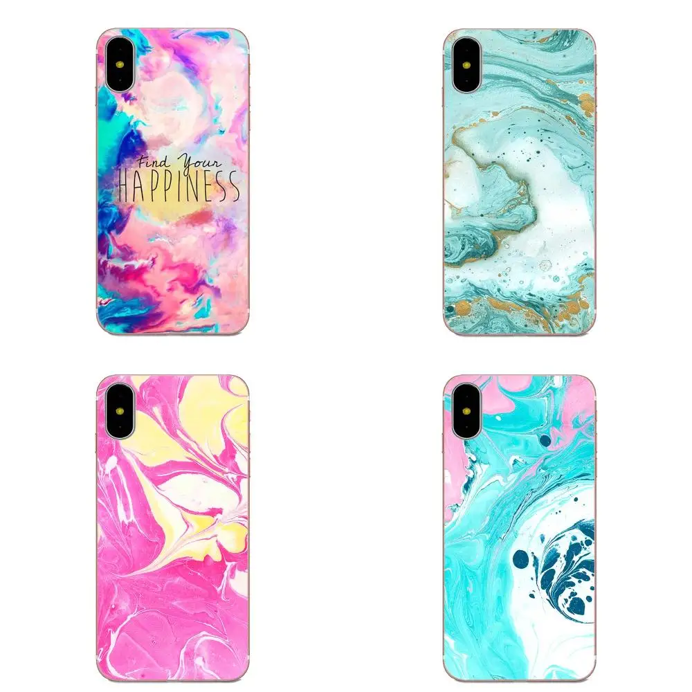 Цветные розовые и aqua Marble мягкие чехлы для мобильных телефонов Xiaomi Mi3 Mi4 Mi4C Mi4i Mi5 Mi 5S