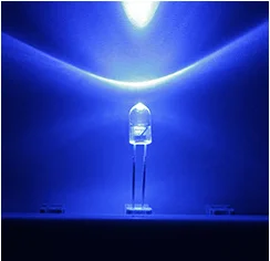 Прозрачный СВЕТОДИОДНЫЙ 5 мм голубой свет светодиод блестящая Светодиодная