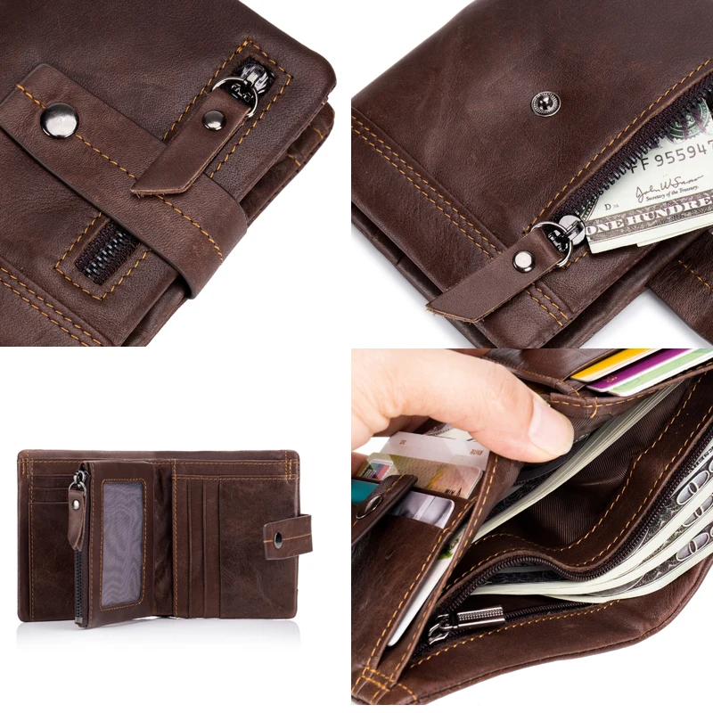 Betiteto Brand Genuine Leather Men Wallet Male Coin Purse Smart Walet Carteras Mini Kashelek Money Bag Portomonee Cuzdan | Багаж и сумки