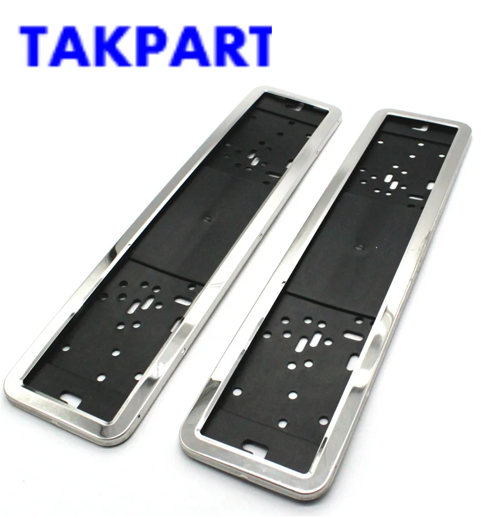 TAKPART 2 x кронштейн для номерного знака из нержавеющей стали с номером ЕС передняя и