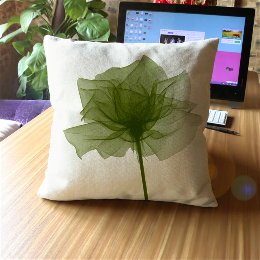 Скандинавский стиль Декор Акварельная вышитая наволочка для дивана Decorativos