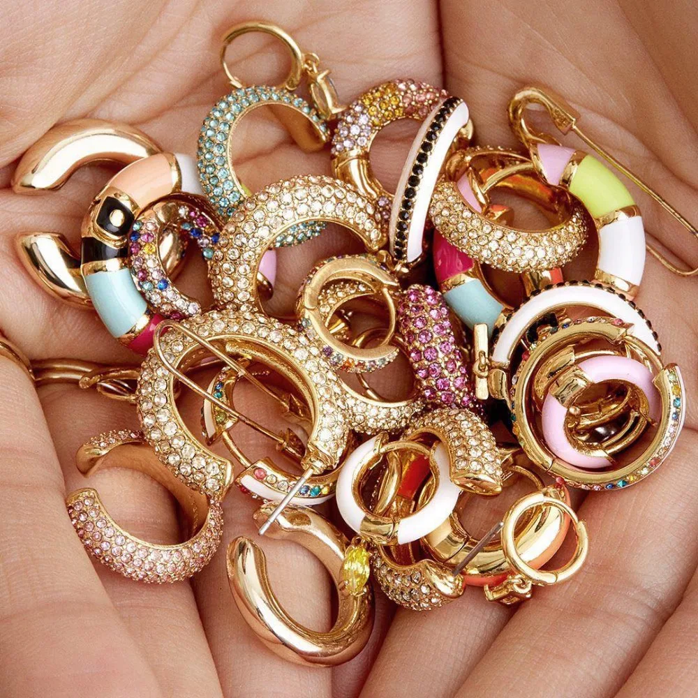 Модные круглые золотые маленькие серьги-гвоздики женские серьги из меди с