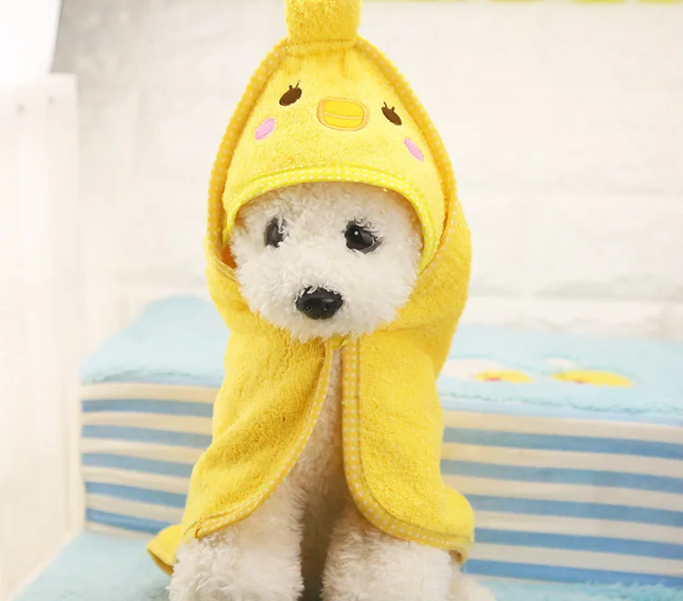 Щенок Полотенца сушки для собак халат абсорбент Душ собака Ванна одеяла очистки