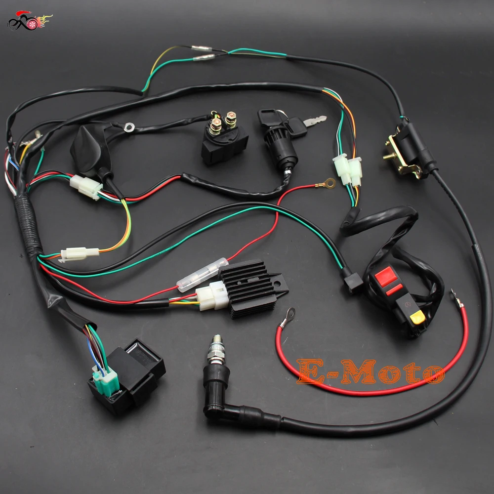 Электрический провод жгут проводов CDI катушки реле зажигания выключатель в сборе